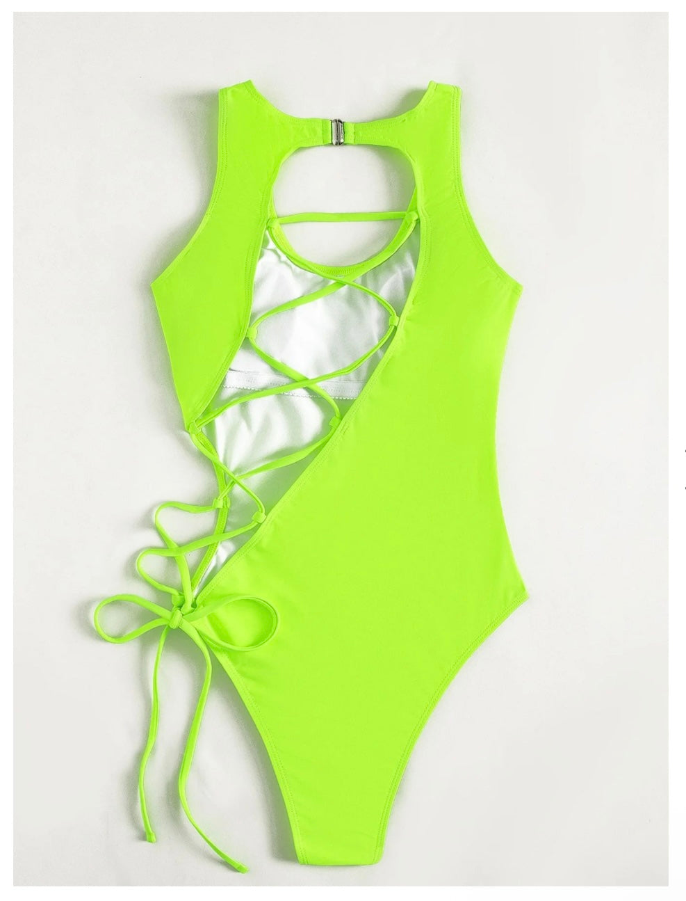 Lace-up One Piece Bikini/Body Suit