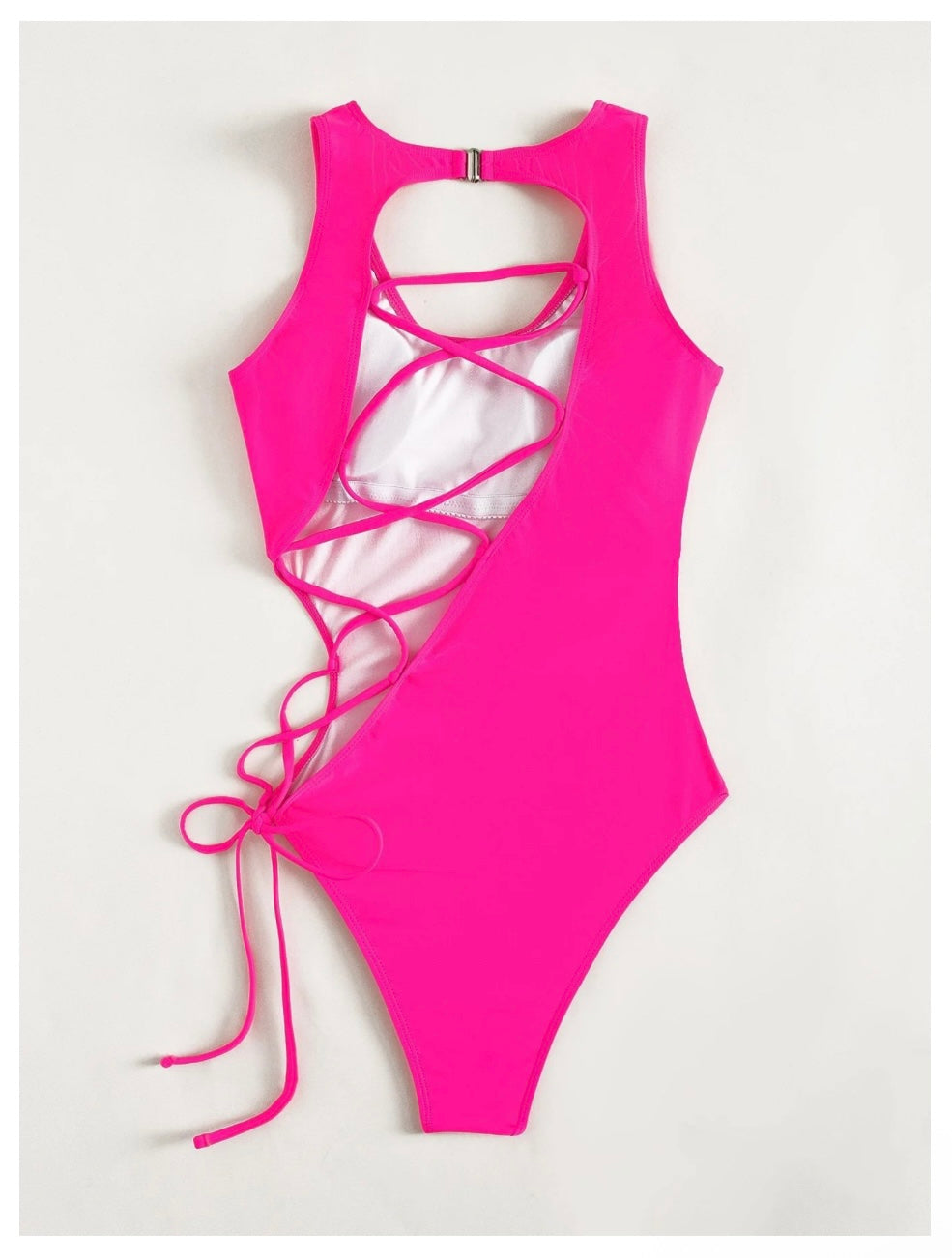 Lace-up One Piece Bikini/Body Suit
