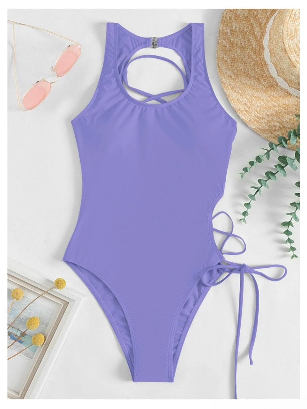 Lace-up One Piece Bikini/Body Suit