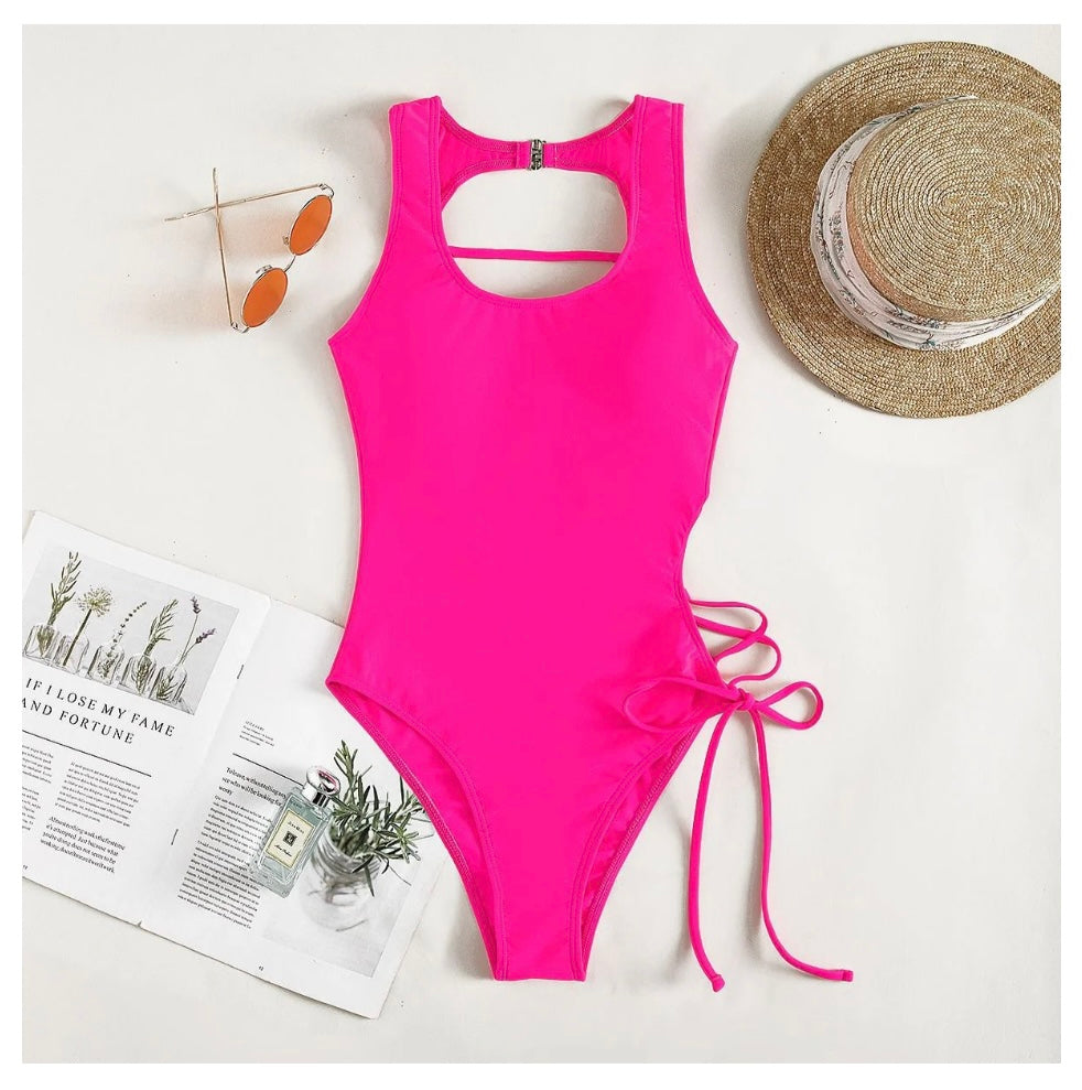 Lace-up One Piece Bikini/Body Suit