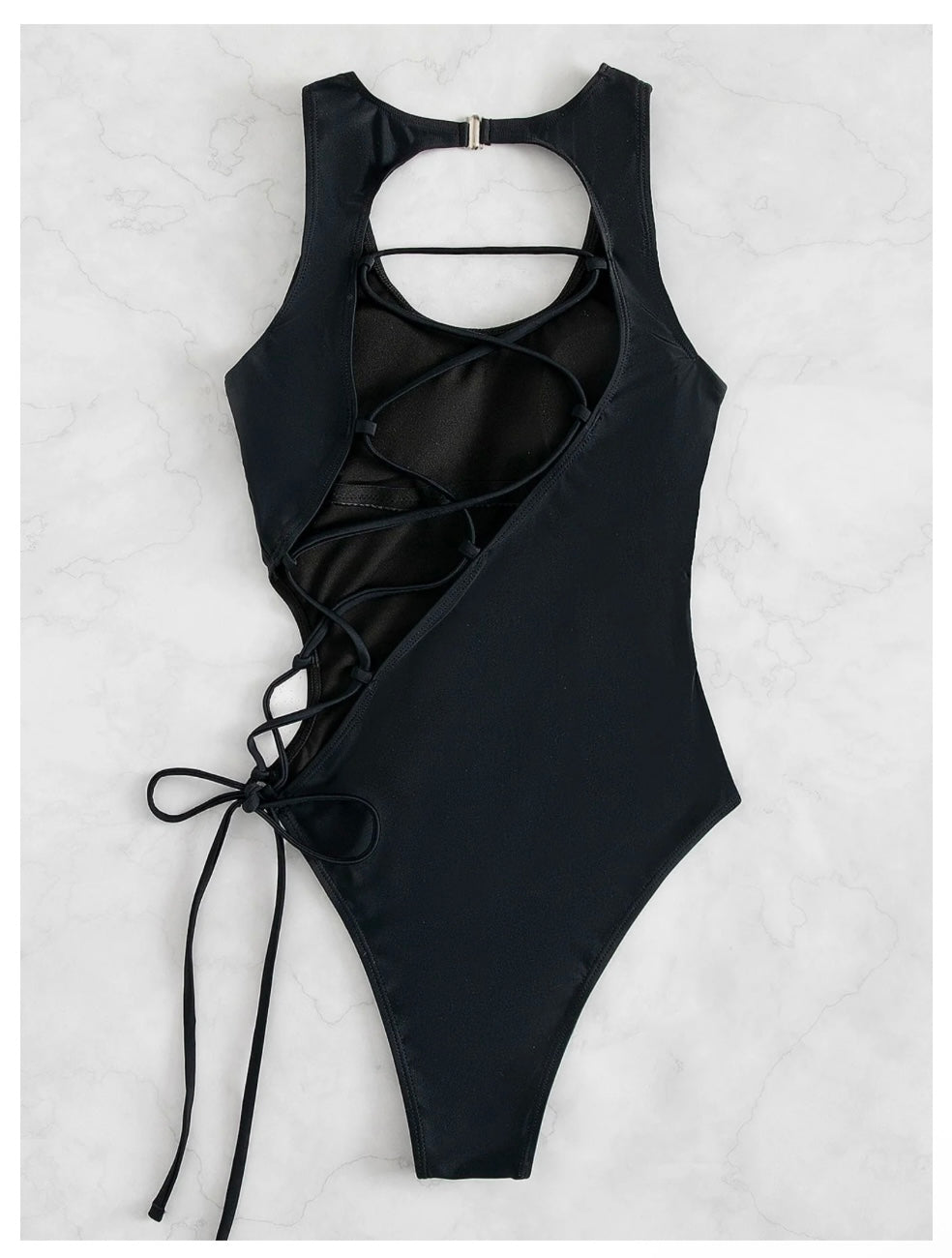 Lace-up One Piece Bikini/Body Suit