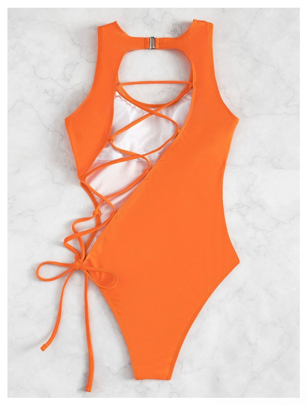 Lace-up One Piece Bikini/Body Suit