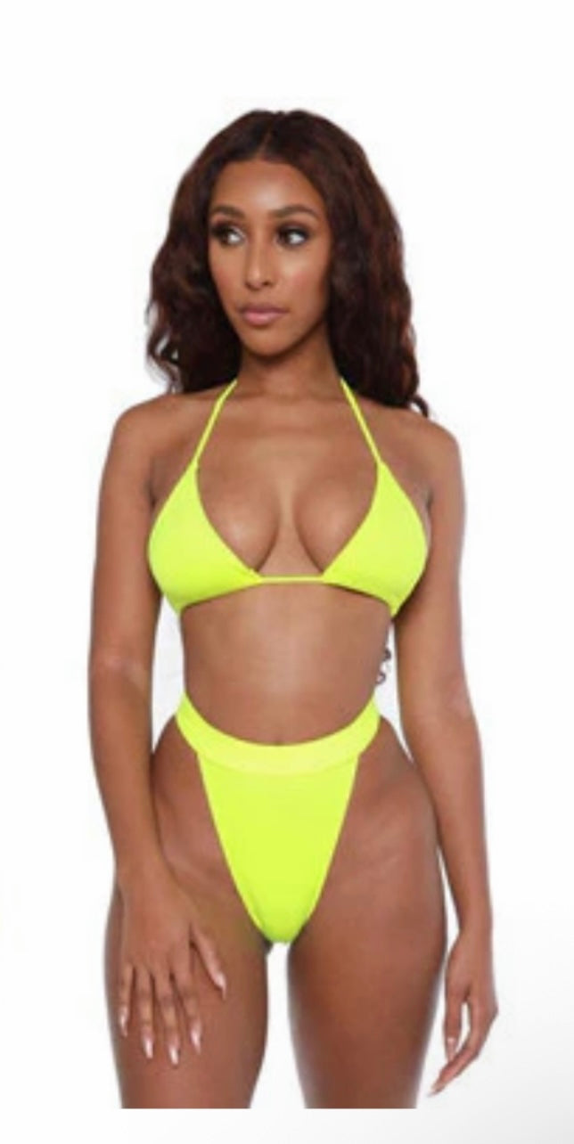 3-Piece Bikini with Long Sleeve Mesh